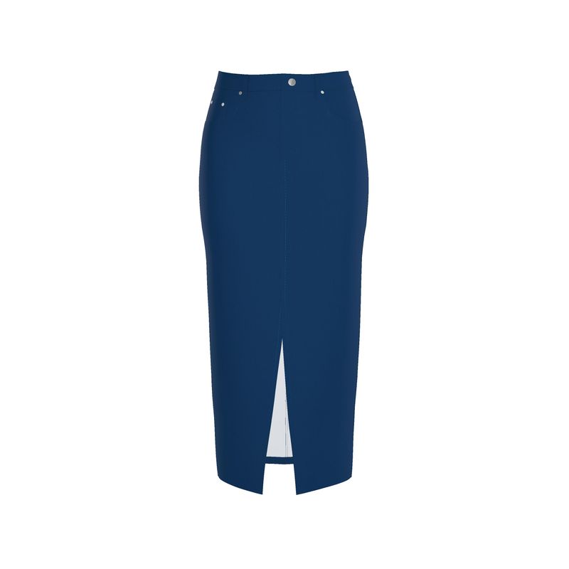 Riviera Denim Slit Skirt