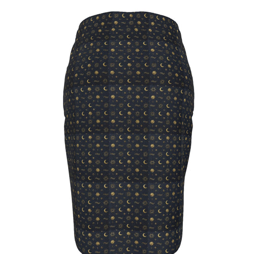 All-Over Print Women's Short Pencil Skirt