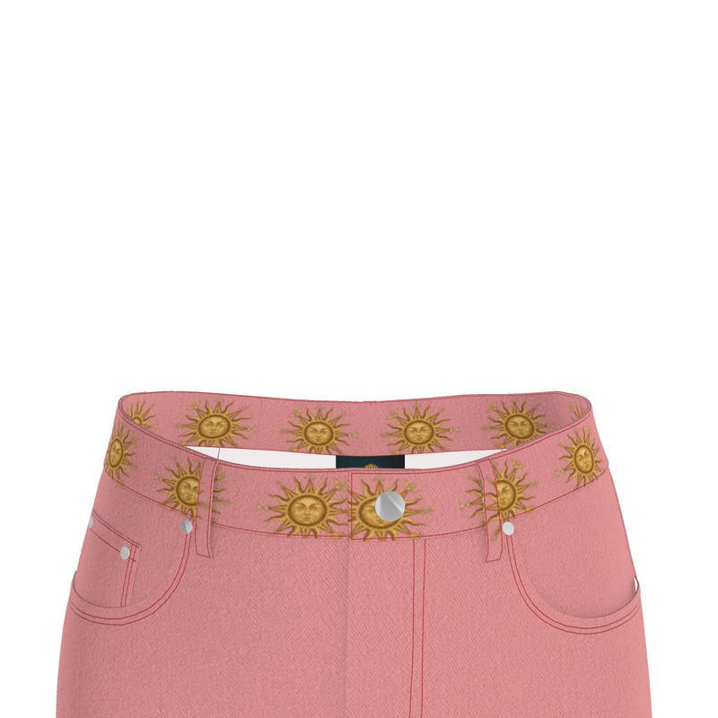 Rose sõl denim maxi