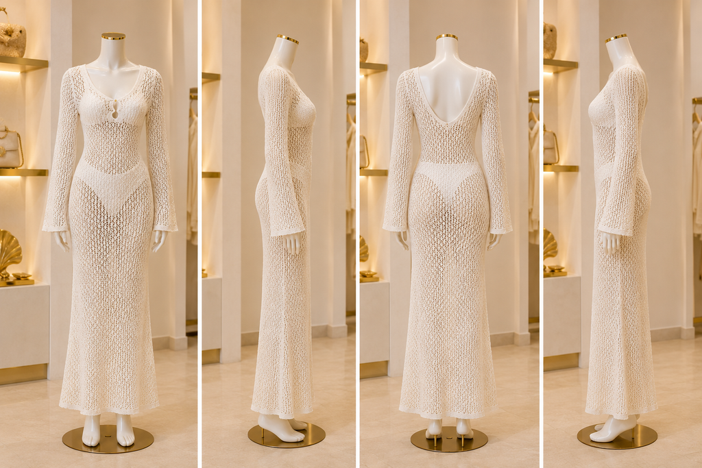 Sol Crochet Maxi Cover-Up