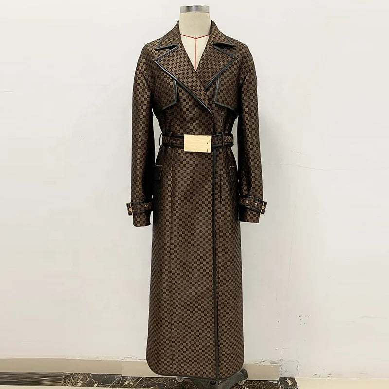 Jacquard di Sole Trench Windbreaker Jacket