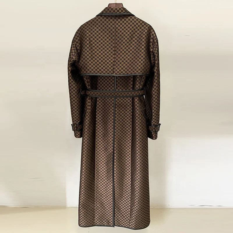 Jacquard di Sole Trench Windbreaker Jacket