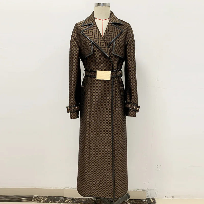 Jacquard di Sole Trench Windbreaker Jacket