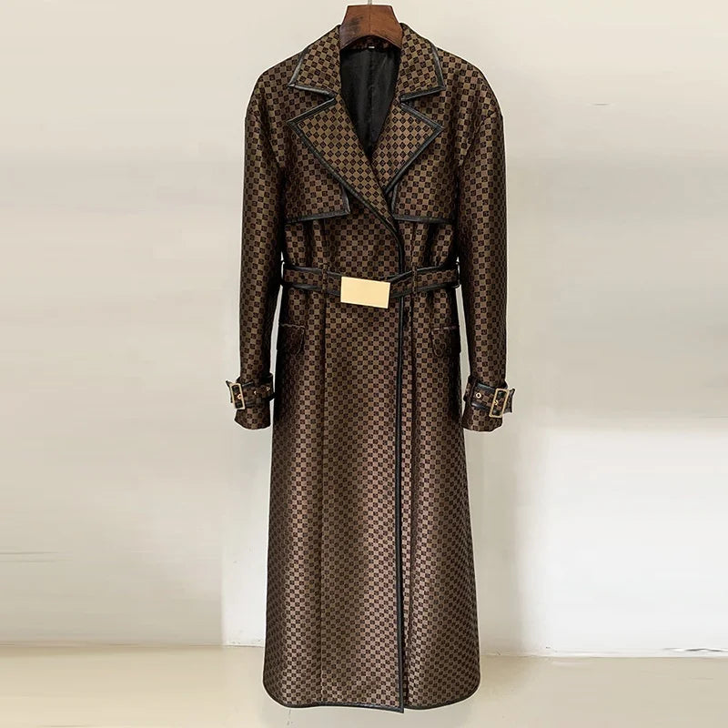 Jacquard di Sole Trench Windbreaker Jacket